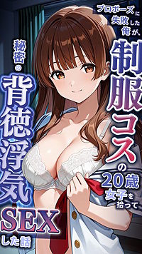 プロポーズに失敗した俺が、制服コスの20歳女子を拾って秘密の背徳浮気SEXした話