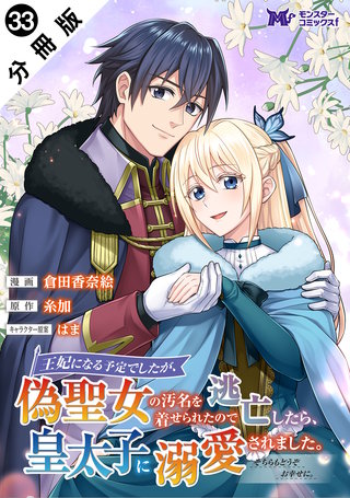 王妃になる予定でしたが、偽聖女の汚名を着せられたので逃亡したら、皇太子に溺愛されました。そちらもどうぞお幸せに。(コミック) 分冊版(33)