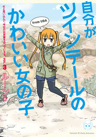 自分がツインテールのかわいい女の子だと思い込んで、今日の出来事を4コマにする。: 3