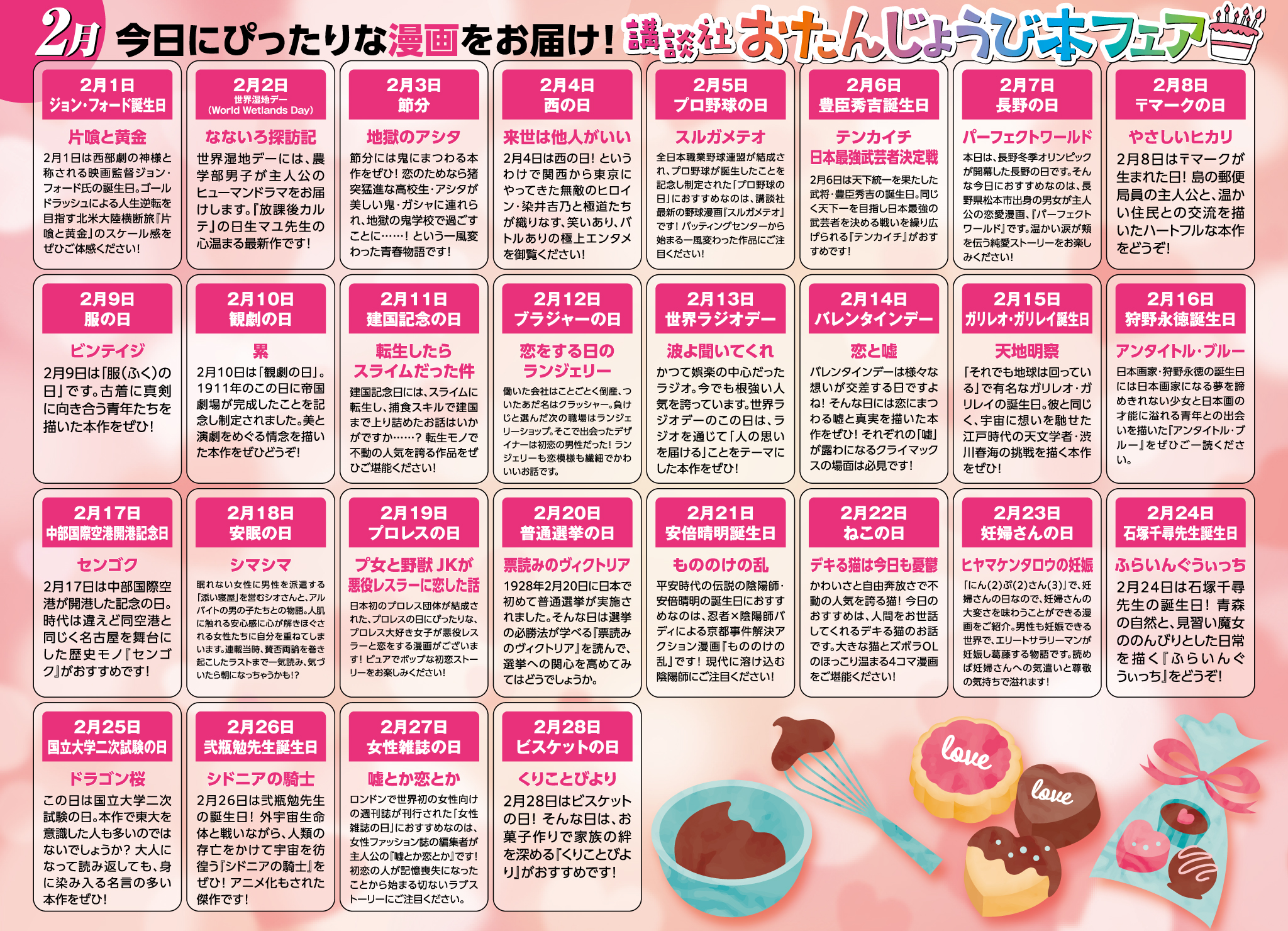 今月のおたんじょうび本