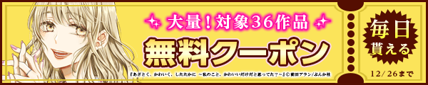 12/13から12/26 ぶんか社クーポン