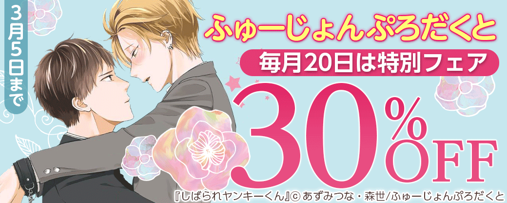 ふゅーじょんぷろだくと 毎月20日は特別フェア 30%OFF