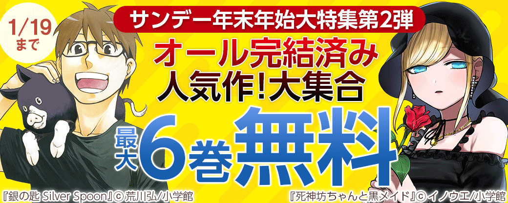サンデー年末年始大特集第2弾　オール完結済み人気作！大集合フェア