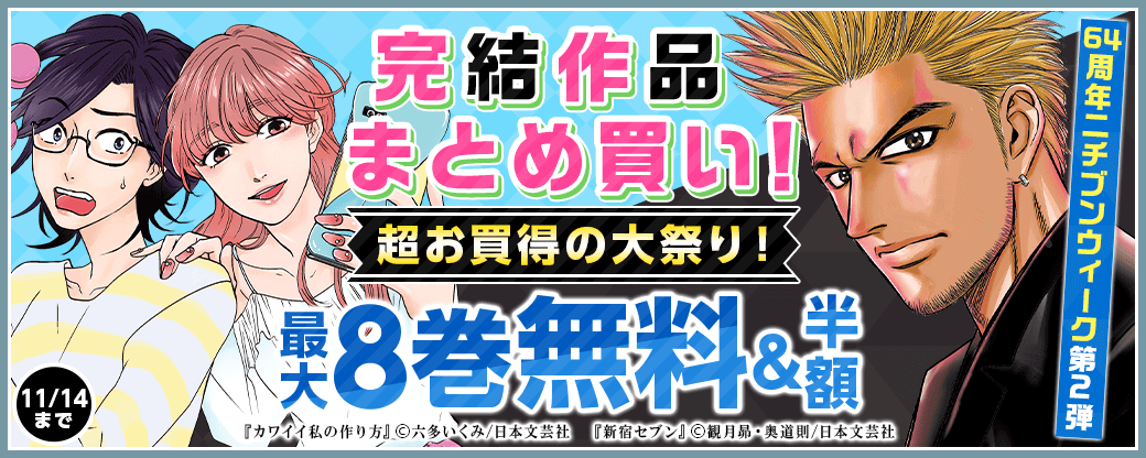 【64周年ニチブンウィーク第2弾】完結作品まとめ買い！超お買得の大祭り！