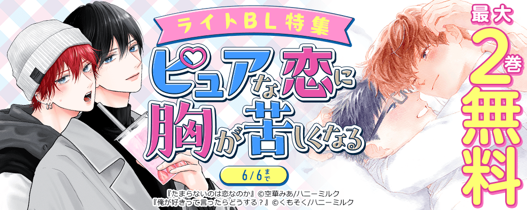 ピュアな恋に胸が苦しくなる　ライトBL特集